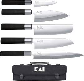 KAI Wasabi Black Messertasche bestückt -
