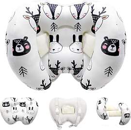 KAKIBLIN 2-in-1 Baby-Reisekissen, Bananenform,