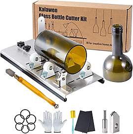 Kalawen Glasschneider für Flaschen Edelstahl