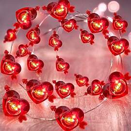 Kaleora Herzchen Lichterkette, 2M 20 LED