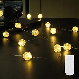 Kaleora Lichterkette Kristall Kugeln, 2M 20 LED