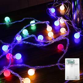Kaleora Lichterkette Kugeln, 10M 80 LED Globe