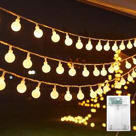 Kaleora Lichterkette Kugeln Batterie, 10M 80 LED