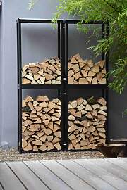 Kaminholzgestell Holz Michel aus Metall, modern,