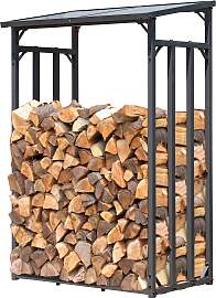 Kaminholzregal QUICK STAR, grau (anthrazit),