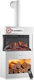 KAMINIO Elektrokamin Henri mit Ofenrohr -