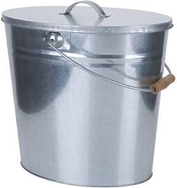 Kamino-Flam Zink-Ascheeimer mit Deckel -