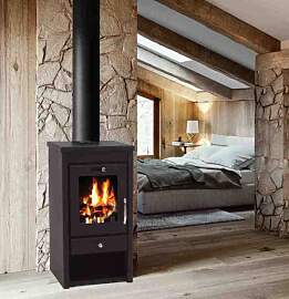 Kaminofen 7kW Holzofen Kachelofen Werkstattofen