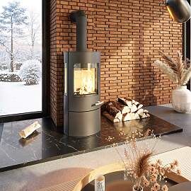 Kaminofen HAAS + SOHN "VITUS.l schwarz, 3