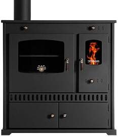 Kaminofen mit Backfach und Herdplatte Perfect Eco