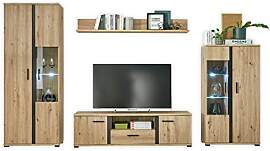 KANADA Wohnwand Komplett-Set in Artisan Eiche