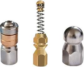 Kanalreinigungsdüsen 3er Set für 1/8-Zoll