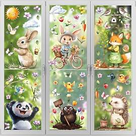 Kangtaixin Fensterbilder Frühling Kinder
