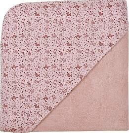 Kapuzenhandtuch WÖRNER "Lamas altrosa