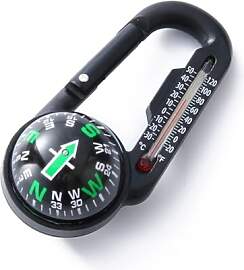 Karabiner Clip Mini für Kompass mit Thermometer