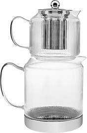 Karaca Kelly XL Borosilikatglas Teekannen-Set mit