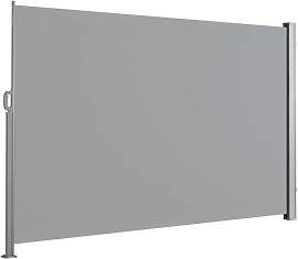 KARAT ALU Seitenmarkise - 160x350cm - Hellgrau -