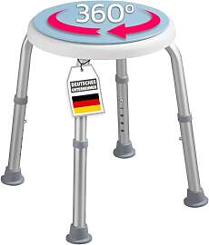 KARAT Duschhocker - 360° drehbarer Duschstuhl