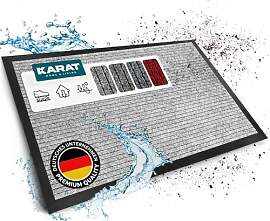 KARAT Schmutzfangmatte Dura - 50 x 80 cm, Grau -