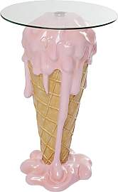 Kare Design Beistelltisch Icecream, Rosa/Braun,