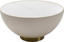 Kare Design Couchtisch Endless Vegas, Weiß, 71cm