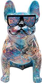 Kare Design Deko Figur Dog of Sunglass,