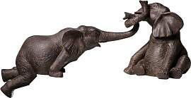 Kare Design Deko Figur Elefant Zirkus (2er Set),