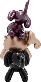 Kare Design Deko Figur Elephant Stack, Mehrfarbig, 