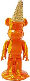 Kare Design Deko Figur Gelato Bear, Orange, Bär,