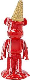 Kare Design Deko Figur Gelato Bear, Rot, Bär,