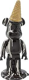 Kare Design Deko Figur Gelato Bear, Schwarz, Bär, 