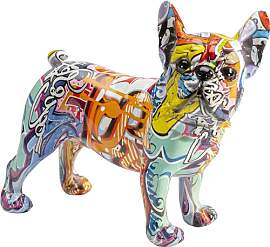 Kare Design Deko Figur Grafitti Dog, Mehrfarbig,
