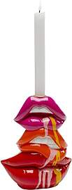 Kare Design Kerzenständer Lips, Rot, Lippen,