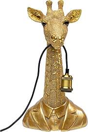 Kare Design Tischlampe Animal Giraffe Gold,