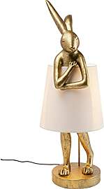 Kare Design Tischlampe Animal Rabbit, Gold,