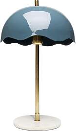 Kare Design Tischlampe Lia Midnight, Blau, Gold,