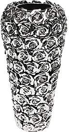 Kare Design Vase Rose Silber, Steingut, Vase