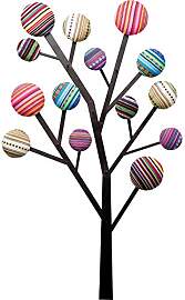 Kare Design Wandgarderobe Bubble Tree, Mehrafrbig, 