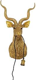 Kare Design Wandleuchte Animal Goat, Ziegenkopf,