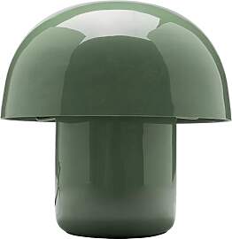 Kare Tischlampe Mushroom Salbei, Metall, Moderne