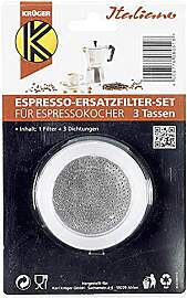 Karl Krüger 1 Filter und 3 Dichtringe für