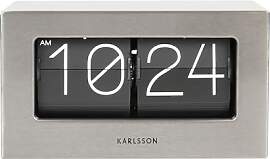 Karlsson Wand-/Tischuhr Boxed Flip - Gebürsteter