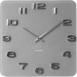 Karlsson Wanduhr Vintage graues Glas, Ø35cm, Grau