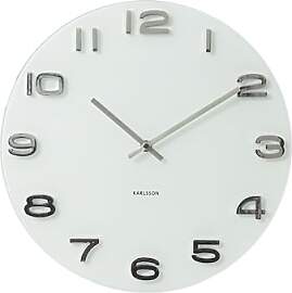 Karlsson Wanduhr Vintage - Weiß - Ø35cm - Rund - 