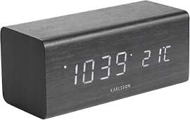 Karlsson Wecker Block - Schwarz - 16x7,2x7cm -