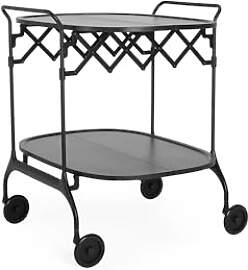 Kartell Gastone, Servierwagen, Schwarz