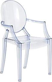 Kartell Lou Ghost Stuhl, hellblau, 2.7 x 37 x 63 cm