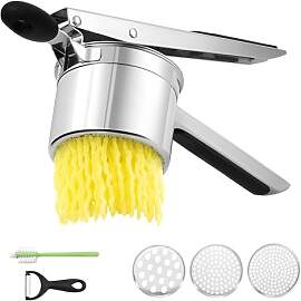 Kartoffelpresse 450ml aus Edelstahl, Robuster