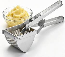 Kartoffelpresse Edelstahl mit Komfortgriff,