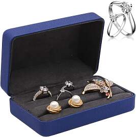 Kaslaider Schmuck Ring Organizer Box, Reise